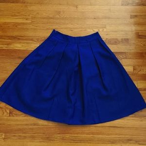 Large Royal blue slip lined pleated shirt